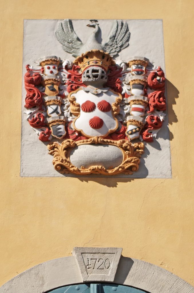 Crest above doorway in the Old City, Bamberg