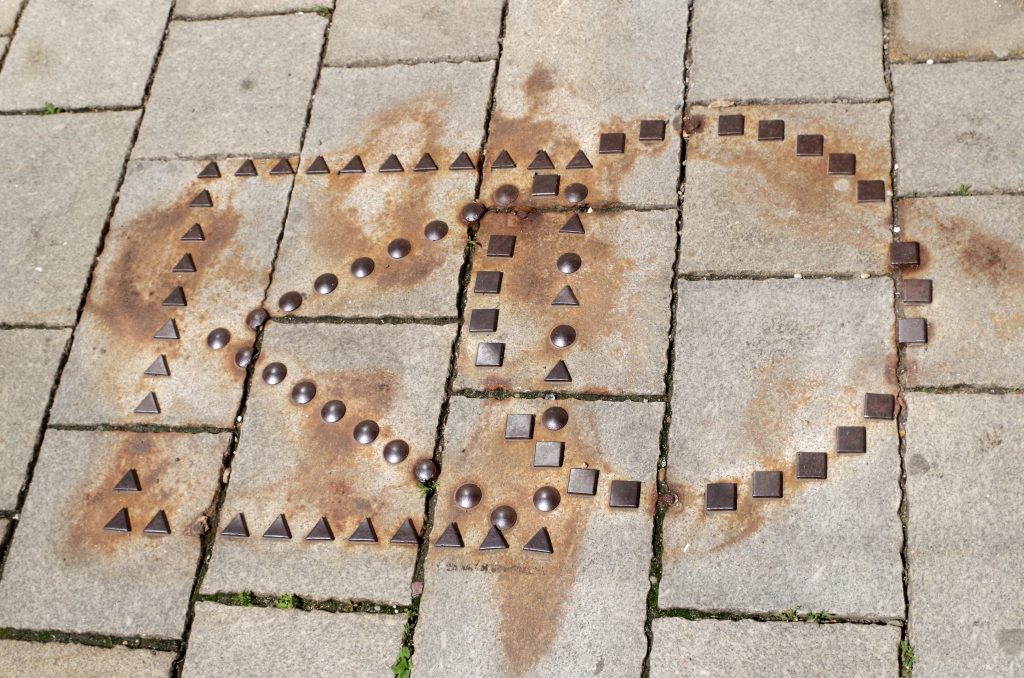 Crosswalk lighting in the Main Square, Bratislava
