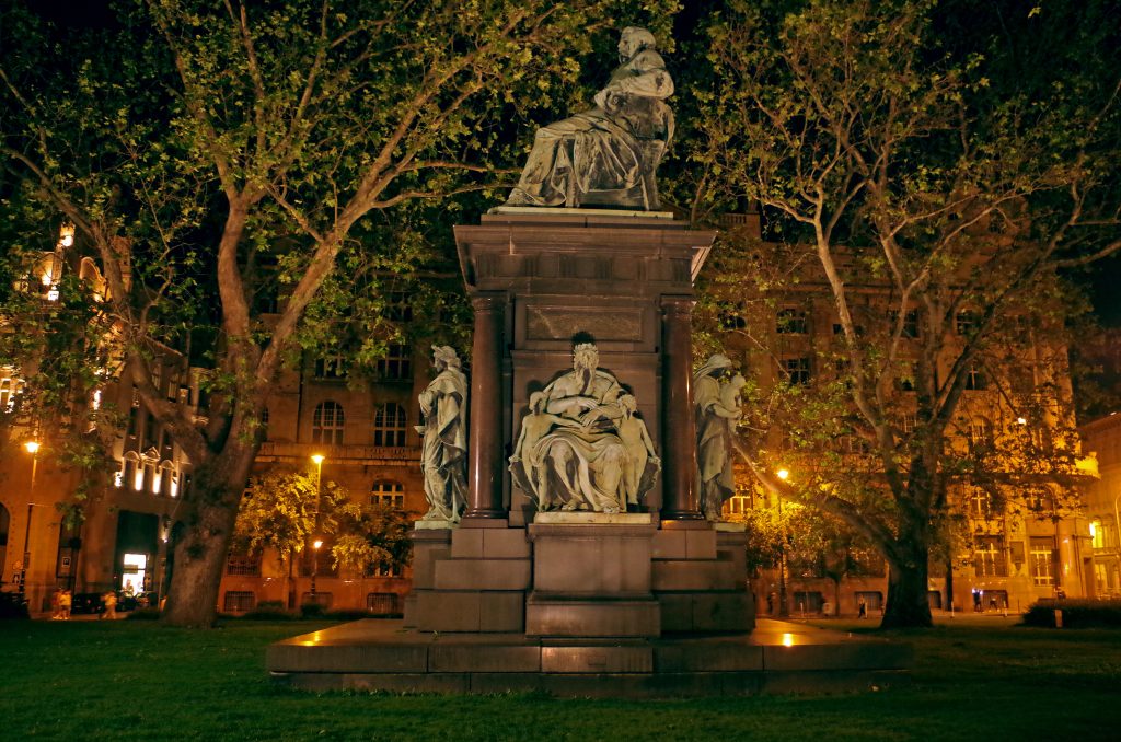 A monument in Budapest