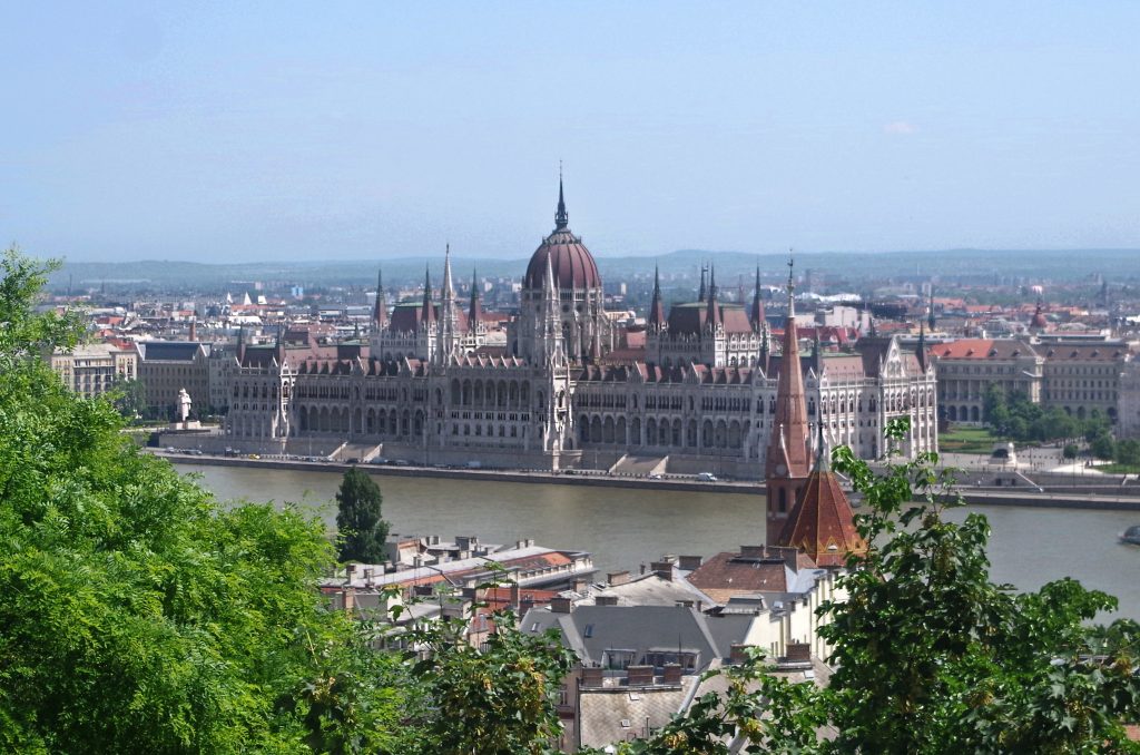 View of Parliament from Fisherman’s Bastion, Budapest