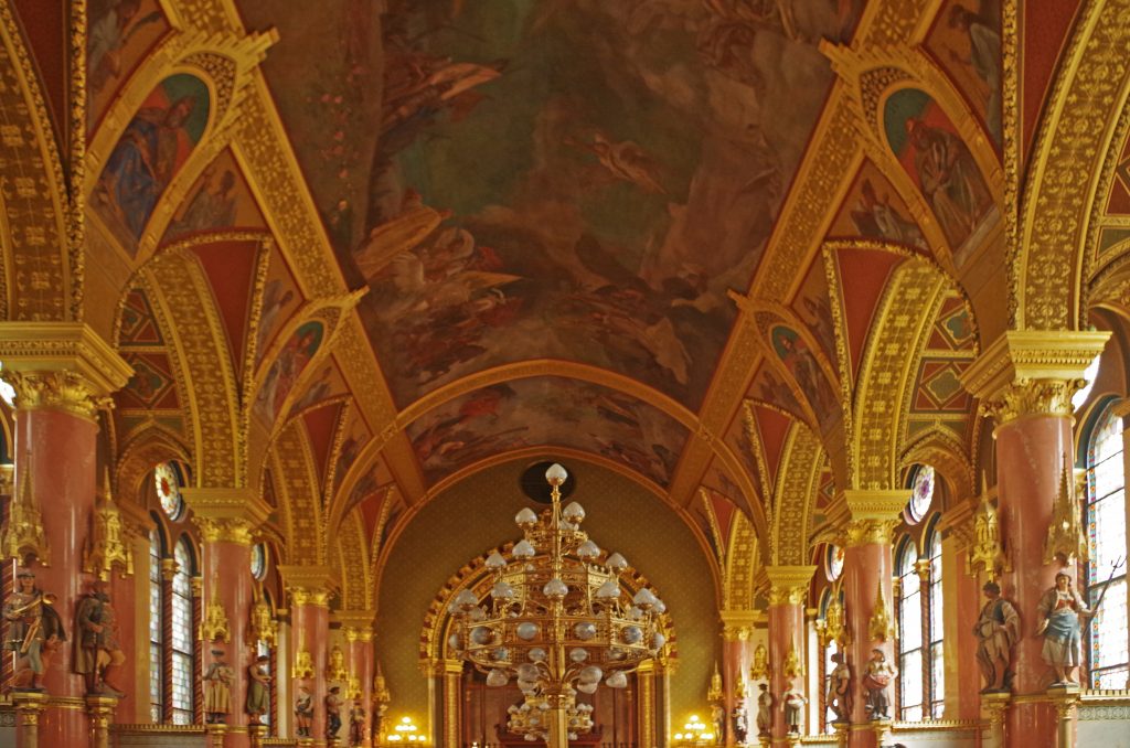 Hungarian Parliament Main Hall Ceiling, Budapest