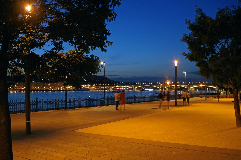Strolling along the Danube on Sunday evening