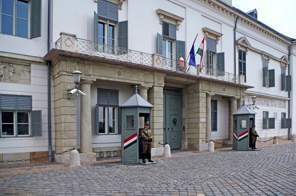 Sandor Palace, the President’s Residence, Budapest