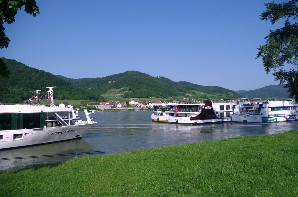 The Scenic Jasper at port in Dürnstein