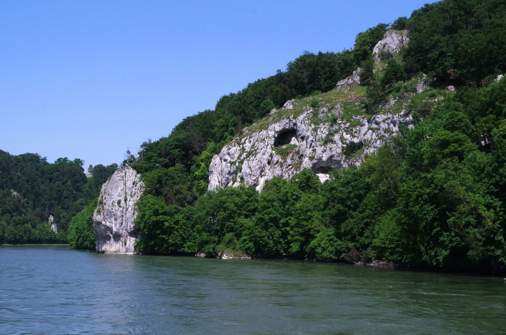 Entering the Danube Gorge, in Regensburg