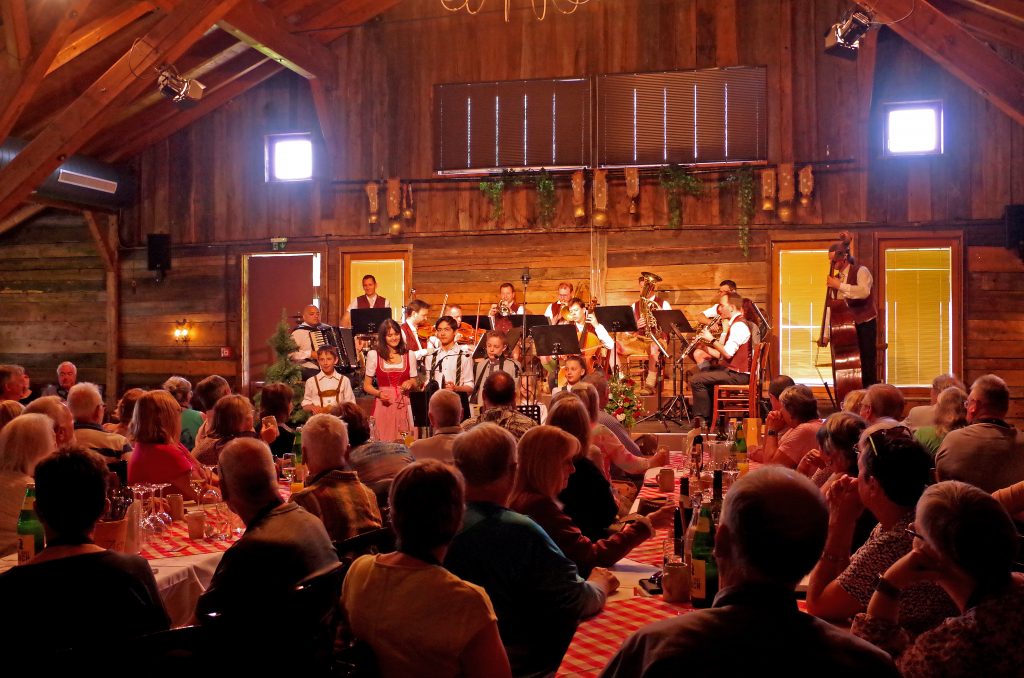 Our lunchtime entertainment in Salzburg