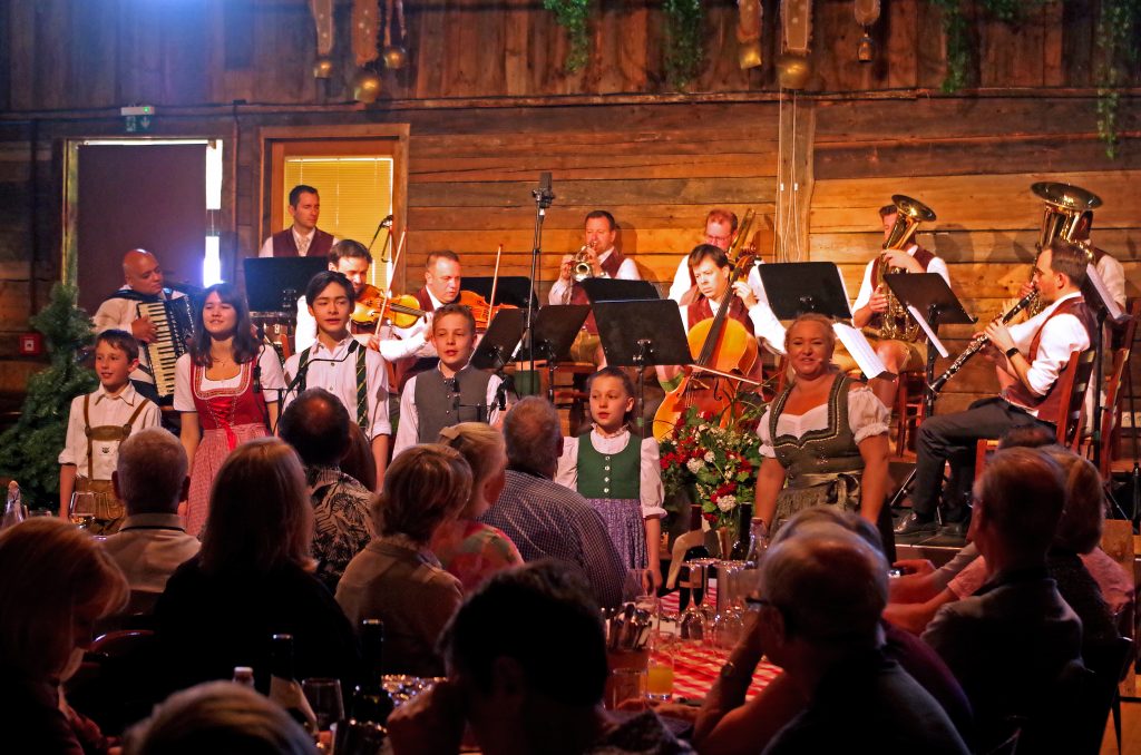 Another scene of our lunchtime entertainment in Salzburg