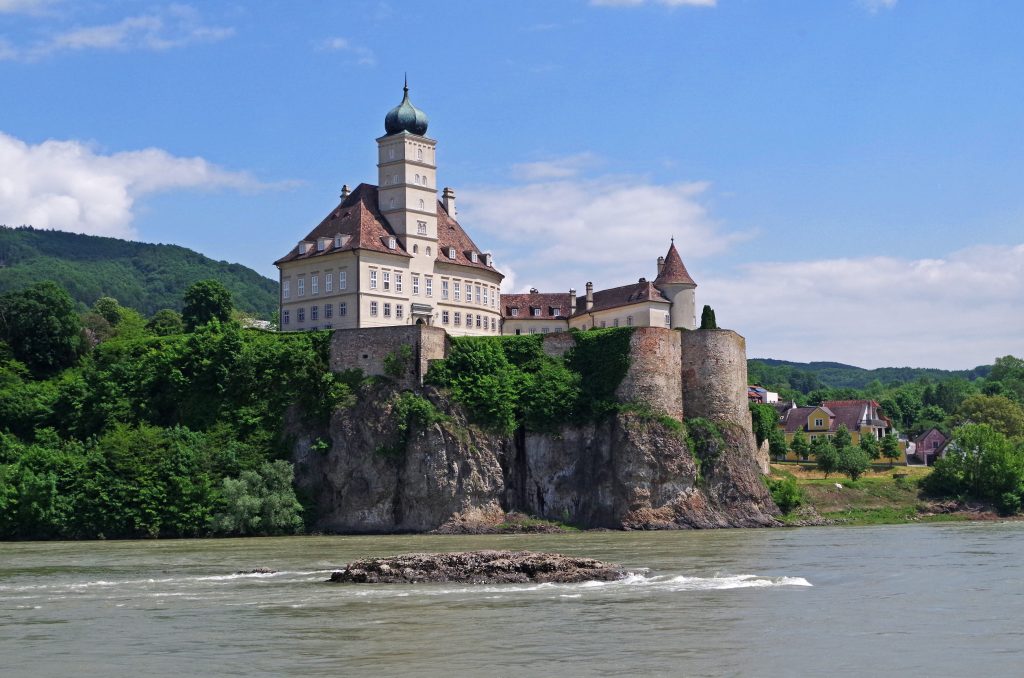 Passing by the Melk Abbey, along the Danube