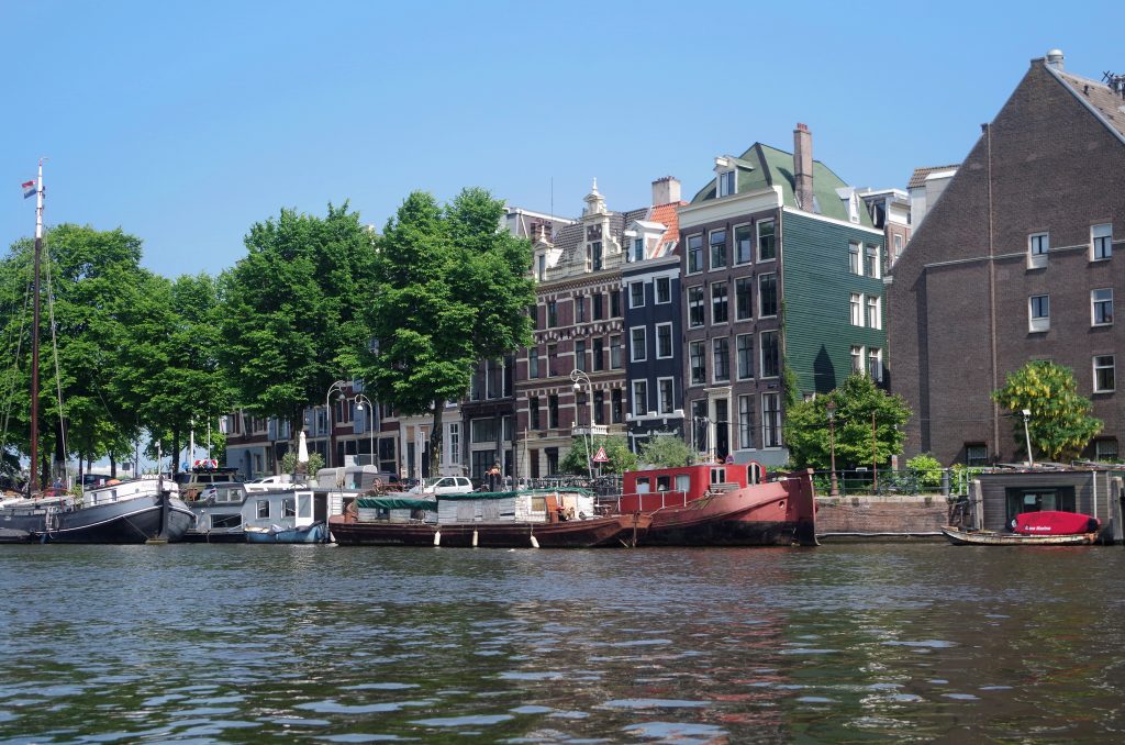 Houseboats along the canals, Amsterdam