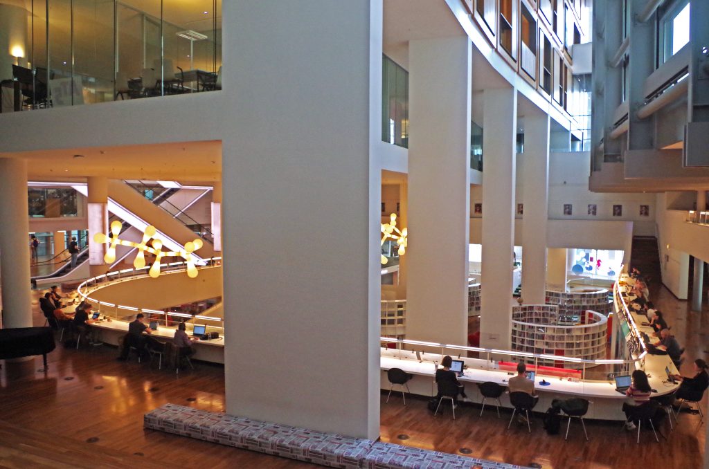 Mezzanine at Openbare Bibliotheek Amsterdam (OBA), Amsterdam