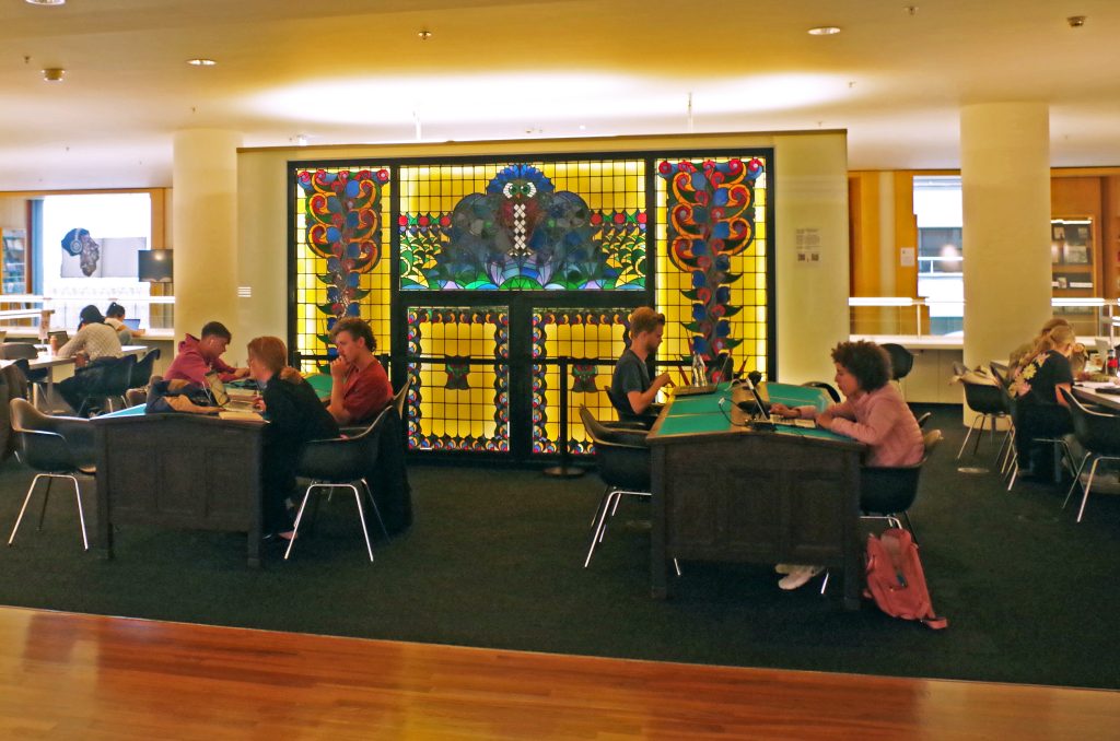 One of many unique study spaces at Openbare Bibliotheek Amsterdam (OBA), Amsterdam