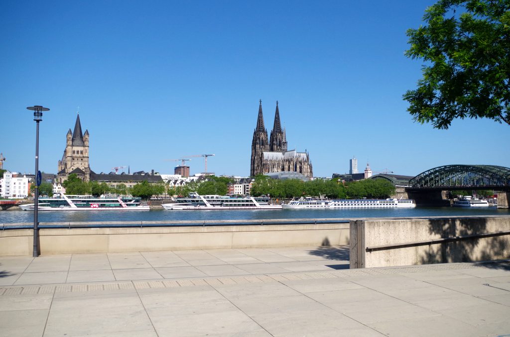 River cruise ships at Cologne