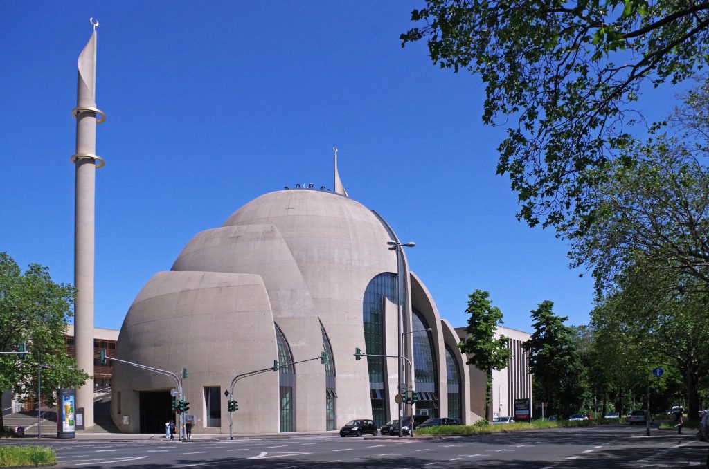 The modern mosque in the city of Cologne