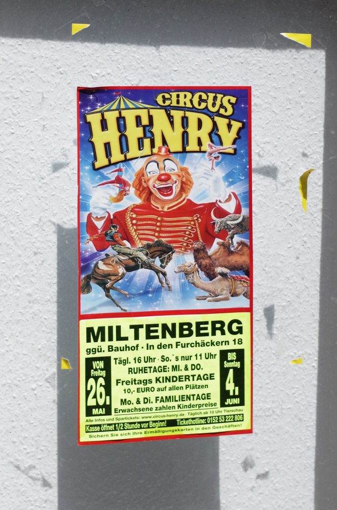 The circus was coming to town, Miltenberg