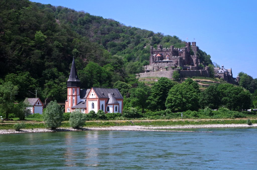 Cruising by Rüdesheim Burg Rheinstein Castle
