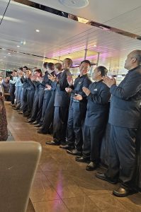 Waitstaff on the Scenic Jasper