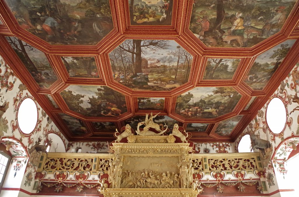 Ceilings in the Rittersaal at Schloss Weikersheim Palace, Weikersheim