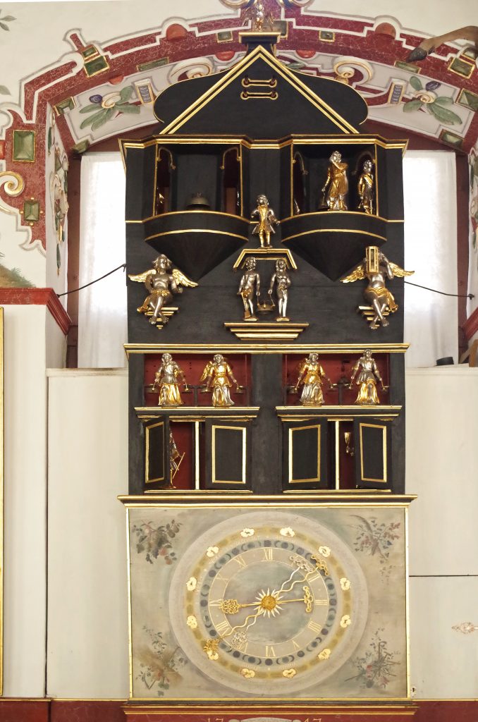 Ceilings in the Clockworks in the Rittersaal at Schloss Weikersheim Palace, Weikersheim